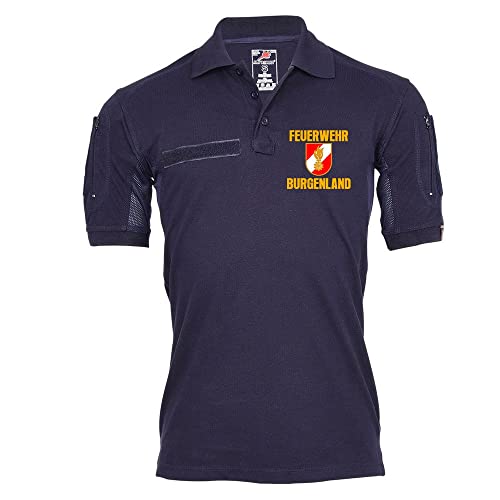 Polo de pompiers Burgenland Autriche bleu foncé XXXL Copytec