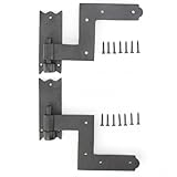 Renovators Supply Manufacturing - Heavy-Duty Black Wrought Iron Shutter Lift Off Pintle Hinges Colonial Pin Reversible for Doors, Window and Shutters with Hardware 6 1/2 Inches, Pack of 50 Pairs