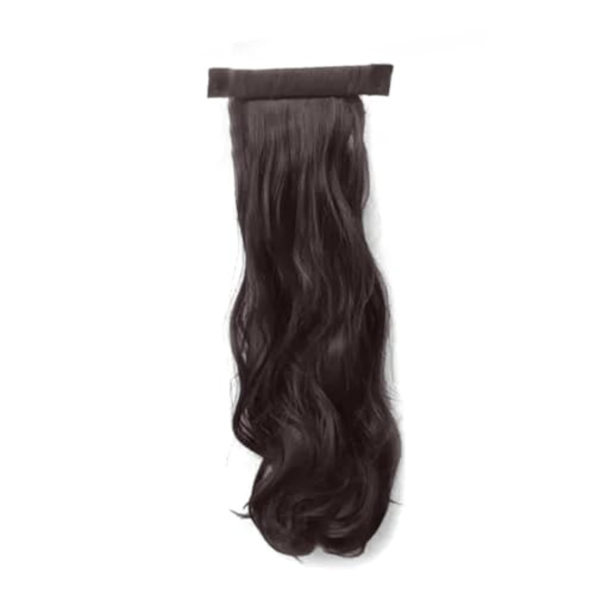 24" Wavy Ponytail Hair Extension for Women, Brown