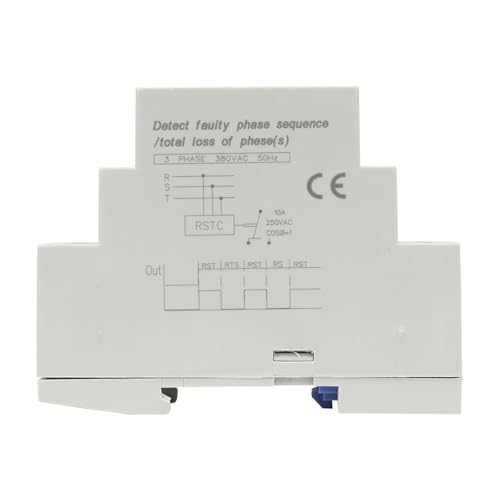 Relais de contrôle d'alimentation triphasé DHC1X contre la perte de phase RSTC