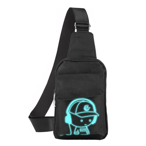 Image of GUSTAVE Sling Bag for Men And Women, Small Crossbody Bags for Men Oxford Cloth Waterproof Lightweight Side Bag Shoulder Bag Men for Outdoors Traveling Casual