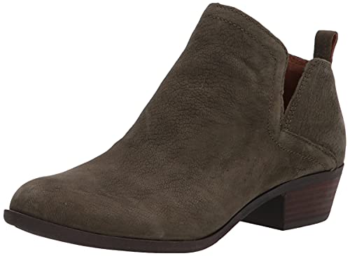 Lucky Brand Women's Bollo Bootie Ankle Boot, Olive Night, 7.5