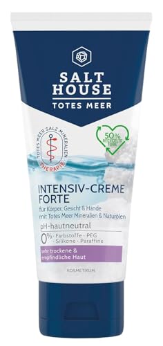 Salthouse Totes Meer Therapie Intensiv-Creme Forte, mit reichhaltigen Ölen speziell für sehr trockene Haut, für Körper, Gesicht und Hände, schnell einziehend,100ml