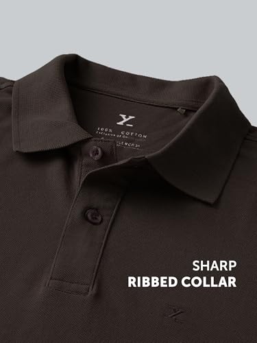 Image of XYXX Men's Nova 100% Combed Cotton Regular Fit Polo T-Shirt