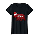 Photo Gallery donna mimi plaid tartan bear matching family pigiama natale regalo maglietta Photo Gallery donna mimi plaid tartan bear matching family pigiama natale regalo maglietta