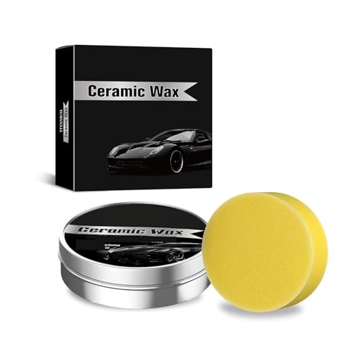 Revestimiento De Cerámica para Coche,Cera De Cerámica para Automóviles,Cera Pulidora de Revestimiento para Autos,Auto Car Scratch Repair Remover Wax Paste,Cera De Cerámica De Titanio