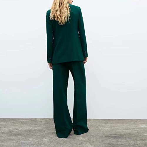 Amazon.co.jp: GRETD レディースブレザーセットグリーンジャケット