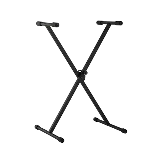 PURE GEWA GEWA F900520 - Soporte de teclado, patas perfil simple,negro