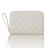 [chamo] 母子手帳ケース 通帳ケース お薬手帳 マルチケース 母子手帳 ケース 通帳 ジャバラ 保険証 母子手帳入れ 2人用 二人分 (Greige, Large)