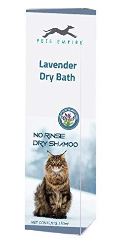 Pets Empire New Waterless Cat Shampoo | All Natural Dry Shampoo for Cats No Rinse Required- 200 ml (Lavender) (B078W96ZVB) Amazon Price History, Amazon Price Tracker