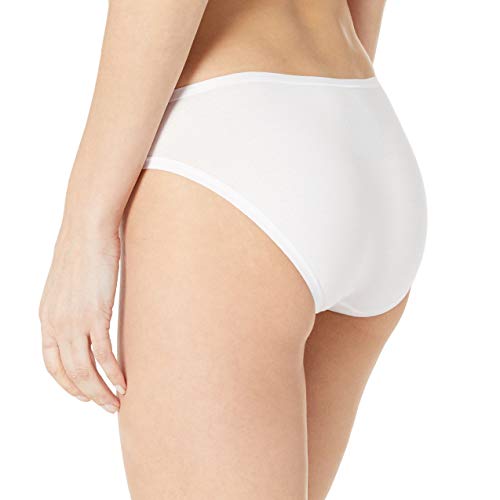 Amazon Essentials Women's Cotton Bikini Brief Underwear (Available In Plus Size), Pack Of 6, White, Small #TOP2