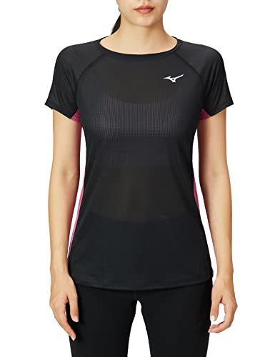 MIZUNO(ミズノ) ランニング 陸上ウェア ドライエアロフローTシャツ 高通気 オーロラ反射 J2MA2702 レディース