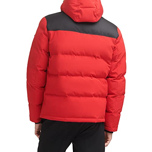 Image of DKNY Men's Mixed Media Quilted Puffer Jacket