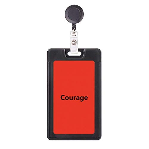 Étui rétractable Courage Word pour ne plus perdre son badge de travail