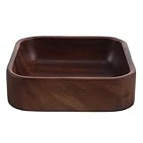 Élégance artisanale : chaque saladier en bois présente des textures finies à la main, offrant un bol à fruits décoratif unique en bois d'acacia qui rehausse le décor de votre cuisine tout en sublimant la présentation des aliments