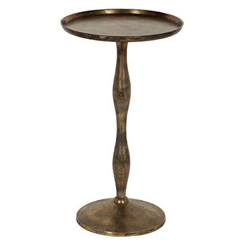 Christopher Knight Home Accent Table, Aluminum, Brass Antique Cover