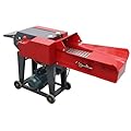 BEILOCKERY Hay Cutter and Kneading Machine 6-Blade Straw Crusher Pulverizer Grass Corn Straw Potato Tuber Animal Feed with Conveyor 5510LBS/H 220V 3KW