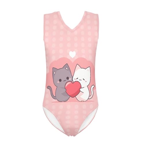 Image of Fashion Print One-Piece Swimsuits for Girls,Soft Stretchy One Piece Bathing Suit Quick Dry Beach Swimwear 5-14 Years
