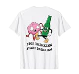 STOP THINKING START DRINKING X Vintage Retro Fun