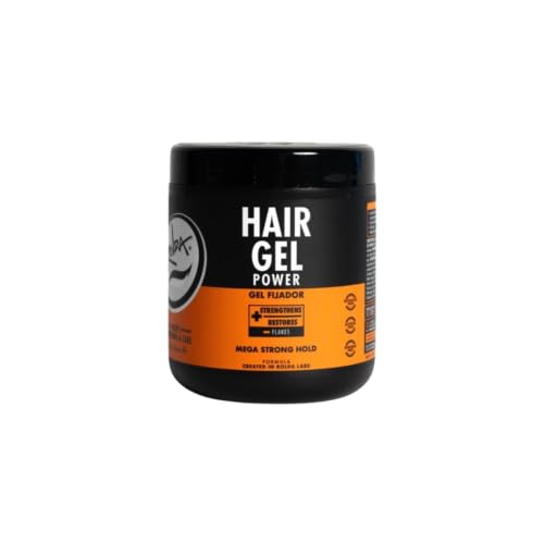 Rolda Power Strong Hold Hair Gel for Men - Styling Gel Formula for Wet Look - High Shine, Strengthening & Hair Loss Control - Alcohol & Residue Free (17.6 oz)