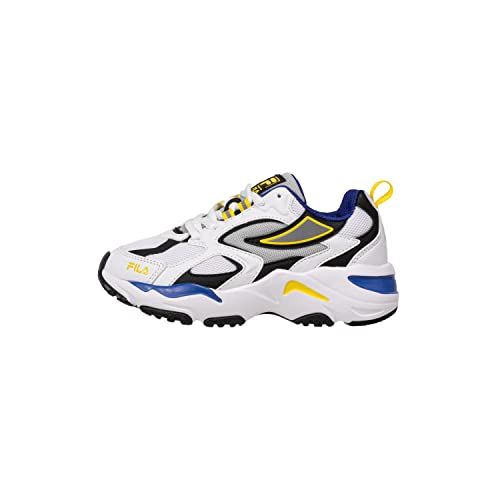 Fila Cr-cw02 Ray Tracer Teens, Zapatillas Unisex niños, Blanco White Lapis Blue, 37 EU Estrecho