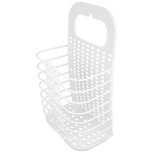 Angoily Clothing Storage Bins Laundry Basket Wall Mounted Rack: Plastic Small Dirty Laundry Hamper Basket Hanging Laundry Basket with Handle for College Dorm 18. 5X11 Mesh Laundry Hamper