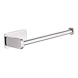 Toilettenpapierhalter Toilettenpapierhalter/Handtuchhalter Edelstahl Wandhalterung Selbstklebender, lochfreier Papierrollenhalter für Badezimmer Schlafzimmer Küche Hotel Schwarz Doppel (Gebürstetes