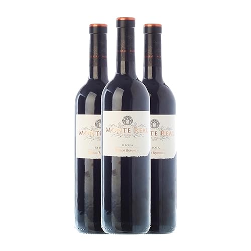 Monte Real Tempranillo Rioja Crianza Magnum 1.5L – Caja de 3 Botellas Monte Real Tempranillo Rioja Crianza Magnum 1.5L – Caja de 3 Botellas