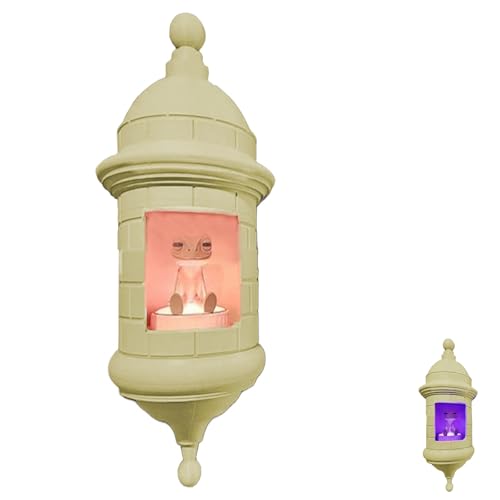 YcaeyLnaR Puerto Rican Garita Wall Coqui Lamp - Multi-Color LED Night Light for Outdoor and Indoor Decor (Male)