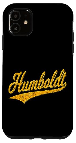 HUMBOLDT County CA VARSITY SCRIPT CLASSIC SPORTS �W���[�W �X�}�z�P�[�X iPhone 11 �p