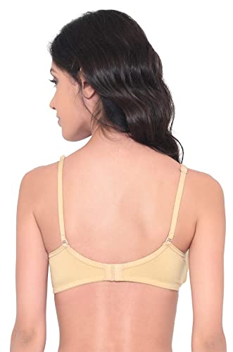 Image of Laavian Women's Cotton Non Padded Non-Wired Regular T-Shirt Bra