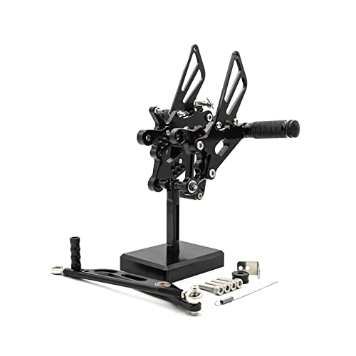 Procnc Front Motorcycle Rearsets Footpegs Foot Pegs Rear Set Footrests Brake Shift Pedals Fully Adjustable Foot Boards Fit For Yamaha Yzf R6 R6S 2006-2020 (Black) #TOP13