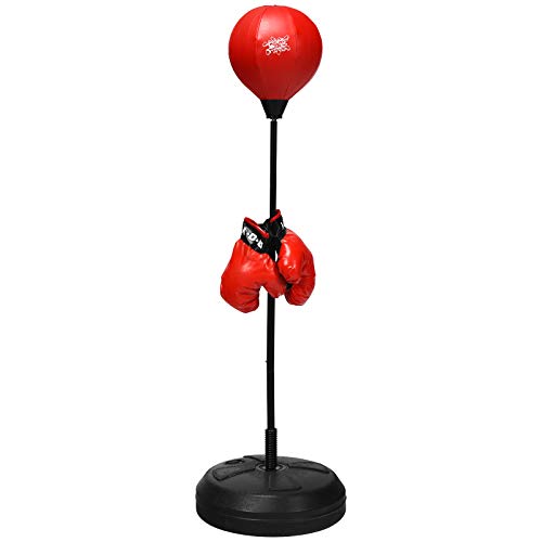 RELAX4LIFE Punching Ball con Guantini per Adulti e...