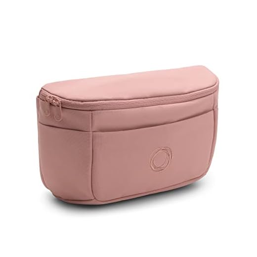 Bugaboo Bolso Organizador de carrito con múltiples bolsillos de fácil acceso, accesorio imprescindible para todos los artículos esenciales de tu bebé en Morning Pink