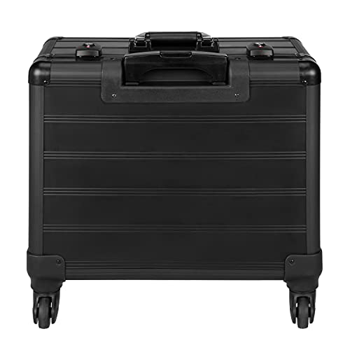 anndora 4 Rad Business Trolley TSA Office Alu Schwarz