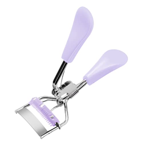 Apofly Rizador de Pestañas con Peine Incorporado, Accesorios para Pestañas, Se Adapta a Todas Las Formas de Ojos, Púrpura, Plástico