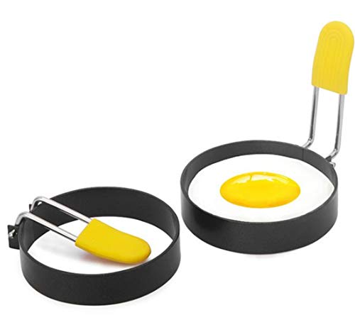 XKONG Lot de 2 moules à œufs frits anti-adhésifs pour œufs Cover