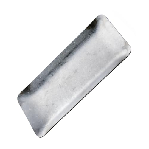 WEKAMOS Bandeja Metálica Plateada Vintage para Joyería y Toallas Organizador Multiuso para Postres y Almacenamiento Diseño Práctico y Fácil Limpieza