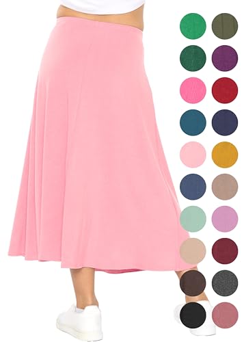 Image of STRETCH IS COMFORT Girls Skirts Flowy A Line Knee Length and Ankle Length | Elastic Waist, Kids School Skirt, Girls Maxi Skirt, Black Skirt For Girls, Faldas Para Ninas, Girls Long Skirt, Long skirts