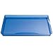 Translucent Blue 11.5" Square Plastic Tray 6ct