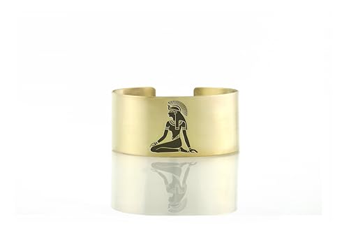 Bracelet calligraphie égyptienne jonc ouvert en or 14k du bureau aux soirées