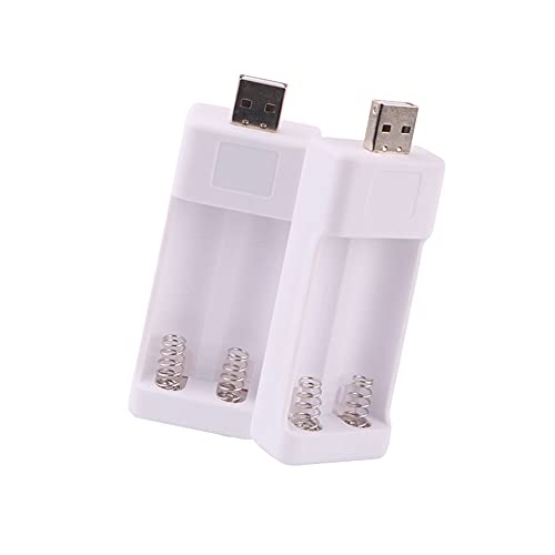 SaiDian 2Pcs AA AAA Battery Charger USB Fast 2Slots Charger for 1.2V Rechargeable Battery