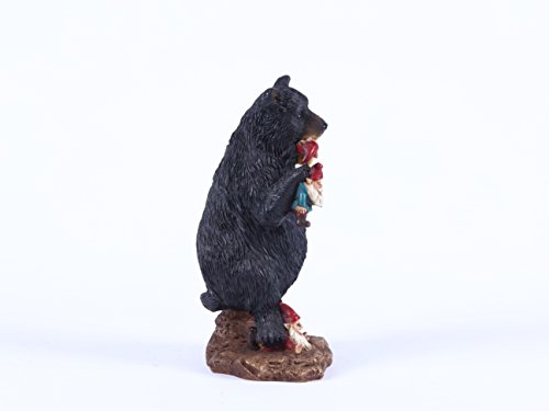 Estatua de oso con gnomos de Hi-Line Gift miniatura 7