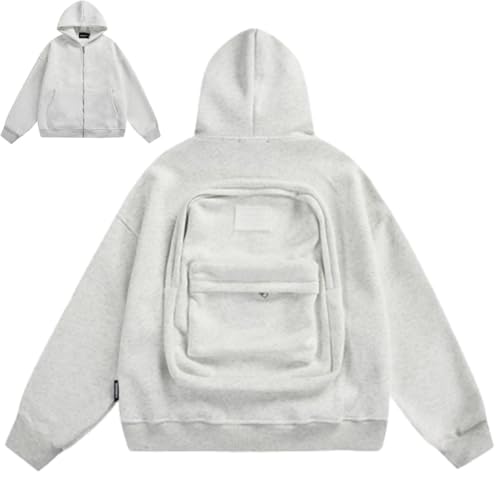 Creative Hoodie with Backpacks, Travelshell Backpack Hoodie, Zip-Up Backpack Hoodies, Cardigan Lightweight