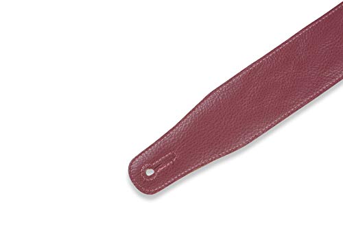 Levy’s Leathers MG26DS-BRG_ABR Sangle de guitare en cuir Motif touffeté Bordeaux 6,3 cm - Les Beatles, Paul McCartney, John Lennon, RIngo Starr, George Harrison Levy's Leathers MG26DS-BRG_ABR Sangle de guitare en cuir Motif touffeté Bordeaux 6,3 cm – Image 6