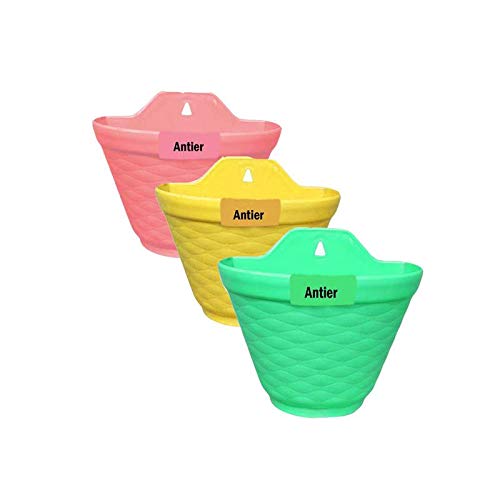 Antier Flower Pots Vertical Wall Hanging Garden Planter Semi Circle Set