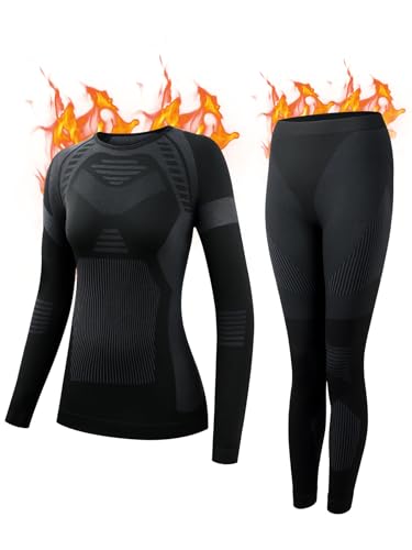 Innvix Thermal Underwear Set Womens,Ski Base Layers Women Set, Quick