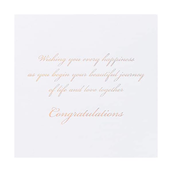 Papyrus Tarjeta de boda (cristales de corazón y flores) - Imagen 4