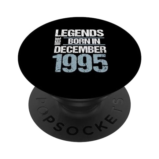 Las leyendas nacieron en diciembre de 1995 Cumpleaños PopSockets PopGrip Intercambiable