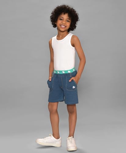 Image of Mi Arcus Peanuts Snoopy Printed Blue Shorts for Baby Kids Boys Girls Toddlers